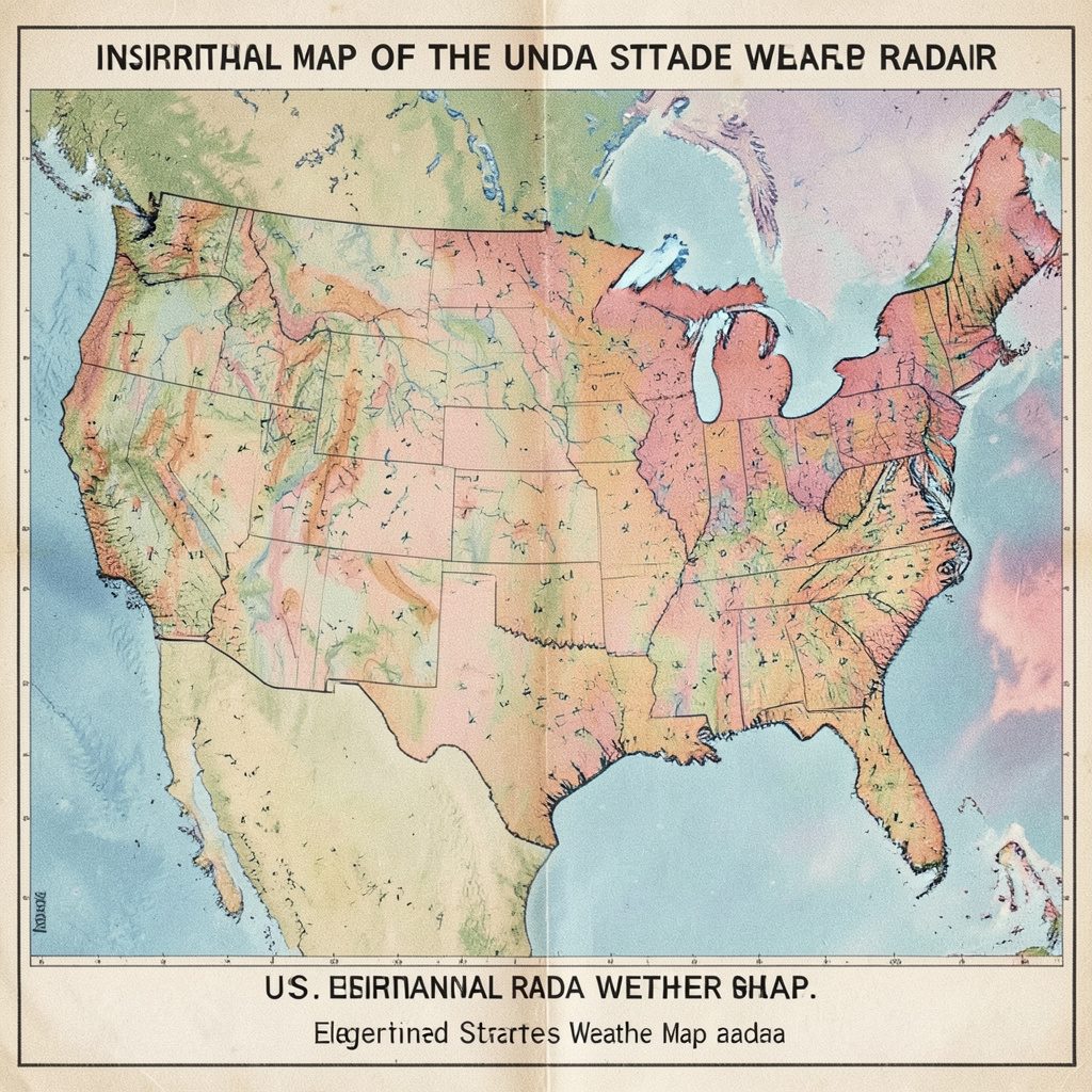 A road atlas page showing interstate highways crisscrossing the United States in red and blue lines against a pale beige background.